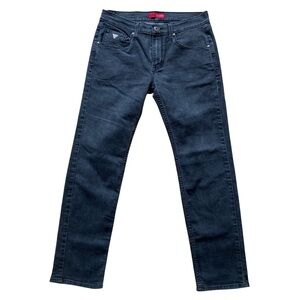 New Guess men jeans Vermont style black stretchy denim 001  03364 tapered leg 34